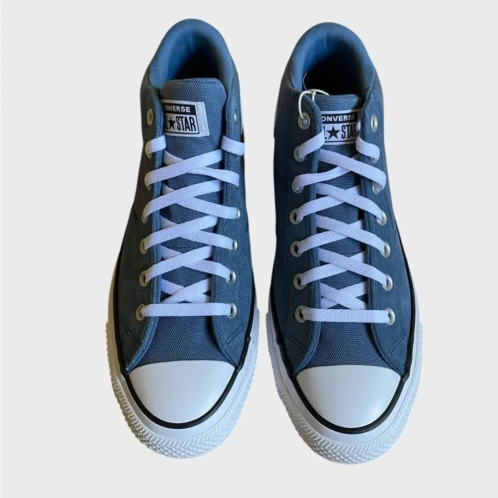 NWB Converse CTAS Malden Street Canvas & Suede Mid Sneakers Mens 10 Wms 12 Blue